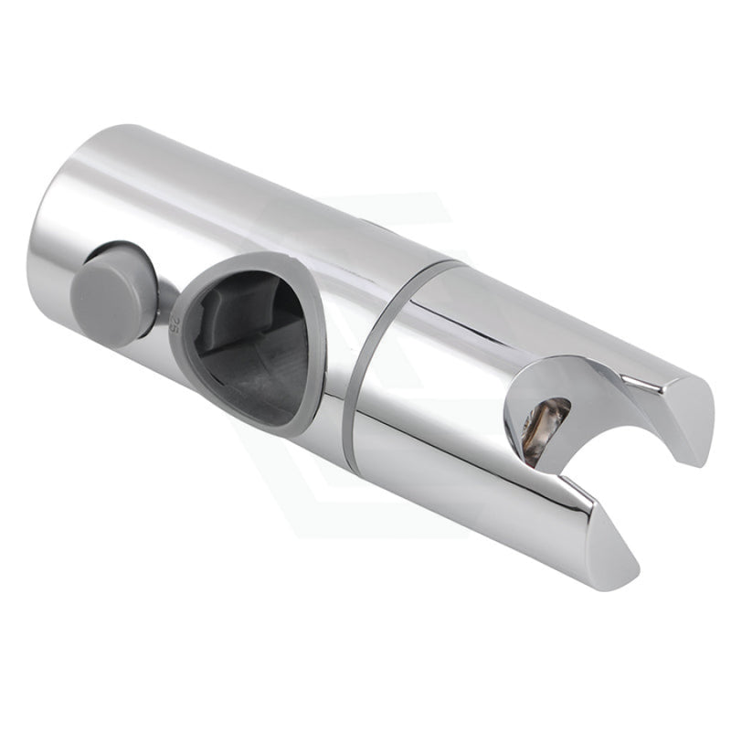 Round Chrome Universal Water Inlet Twin Shower Rail With Diverter