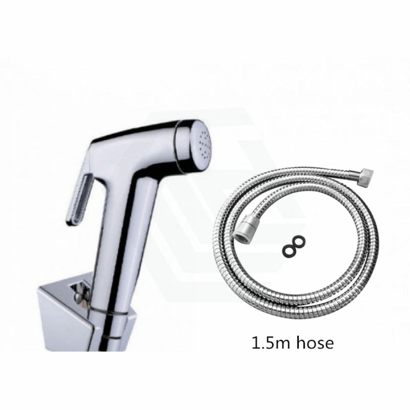 Round Toilet Bidet Spray Kit With 1.2M Stainless Steel Water Hose