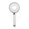 ABS Handheld Shower Round 3 Functions White and Chrome