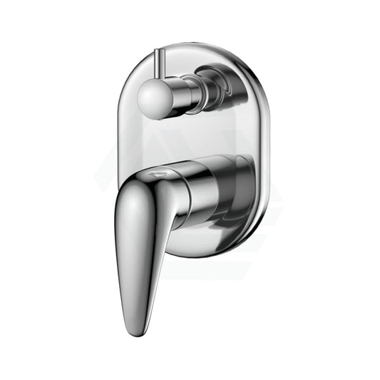 Ruby Solid Brass Chrome Bath/Shower Wall Mixer With Diverter Mixers With