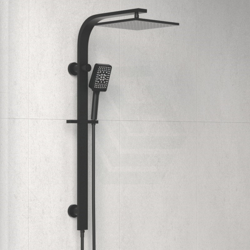 Combo Twin Shower Top Inlet Sando Matt Black