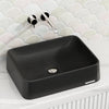 545X415X130Mm Seerose Above Counter Basin Black Gloss Wash Sani-Quartz Composite Basins