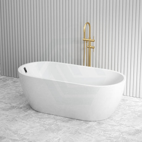 Seima 1500/1700Mm Arko 120 Oval Freestanding Bathtub Gloss White Acrylic With Smartfill System