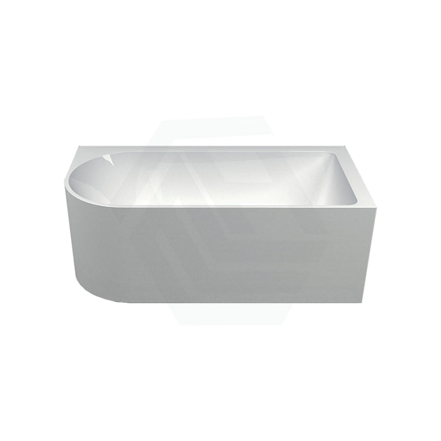 Seima 1500Mm Plati 110 Right Corner Bathtub Gloss White Acrylic With Smartfill System Bathtubs