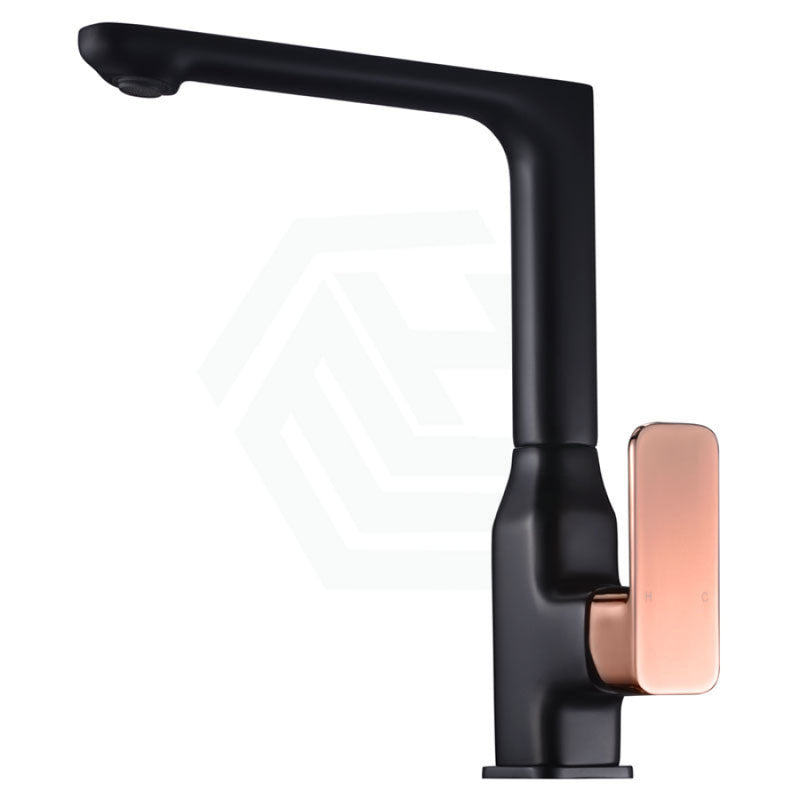 Brass Black Rose Gold Kitchen Sink Mixer Tap