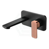 Seto Wall Mixer With Spout Solid Brass Matt Black Rose Gold