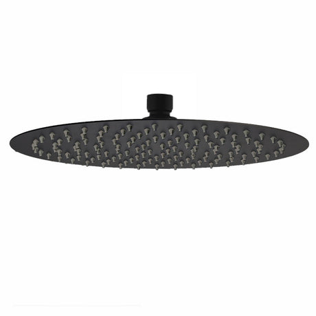 400Mm 16 Inch Stainless Steel Round Black Super-Slim Rainfall Shower Head