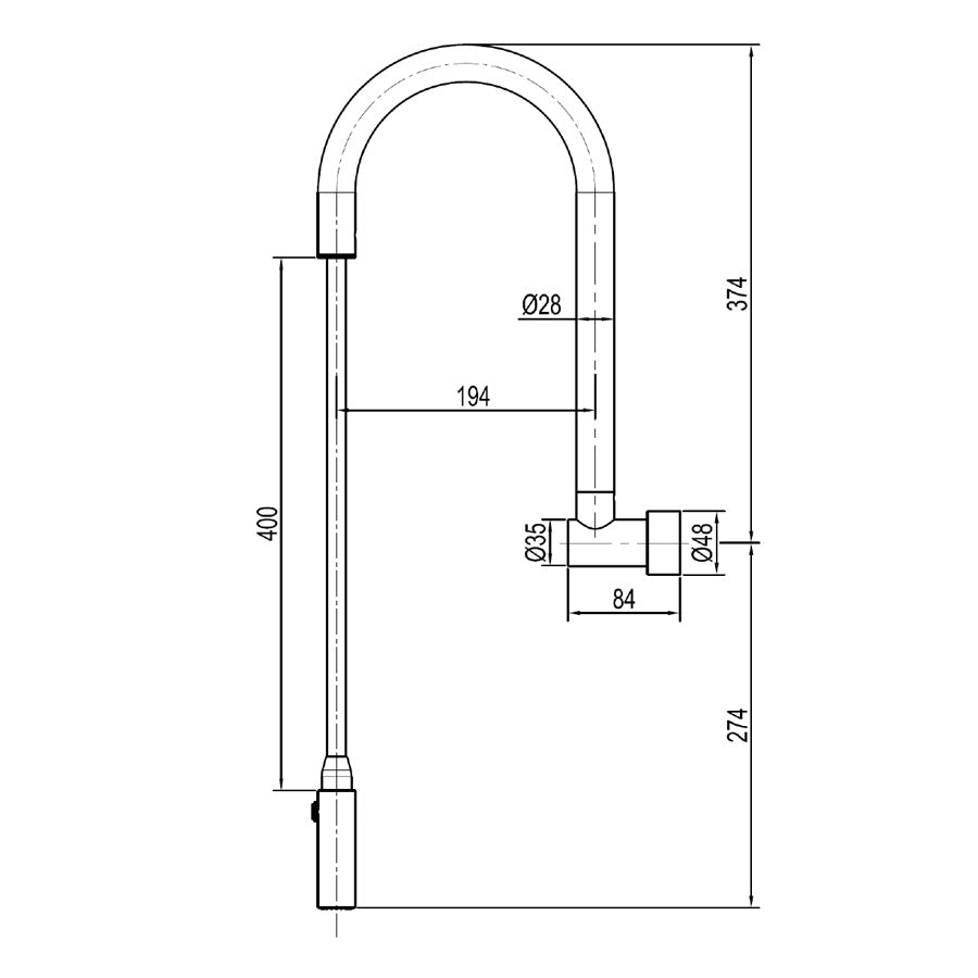 Chrome Stainless Steel Retractable Swivel Wall Spout Spouts