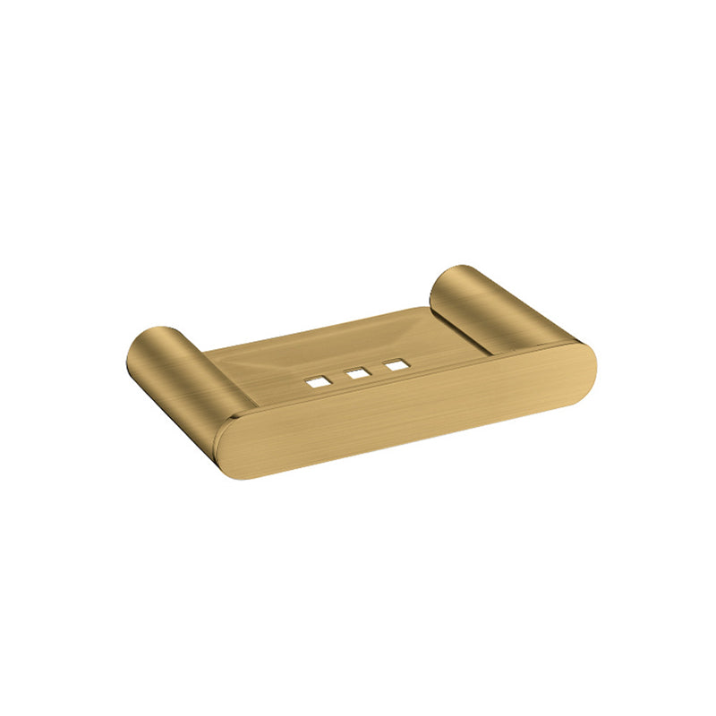 Norico Esperia Brushed Yellow Gold Brass Soap Dish Holder Tray Wall Mounted Holders