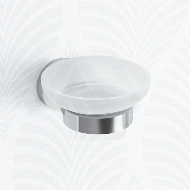 Soap Dish Holder With Round Bracket Chrome