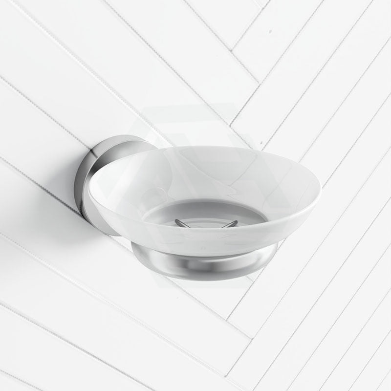 Soap Dish Holder With Round Bracket Chrome Holders