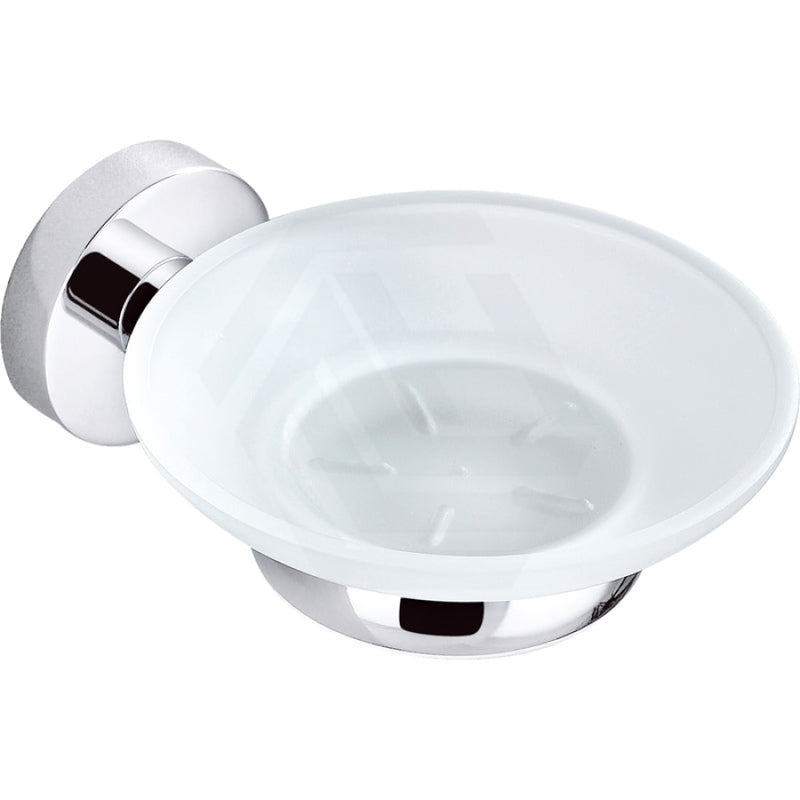 Soap Dish Holder With Round Bracket Chrome