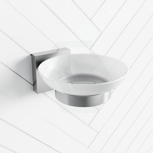 Soap Dish Holder With Square Bracket Chrome Holders