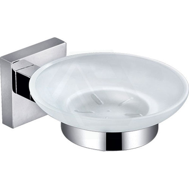 Soap Dish Holder With Square Bracket Chrome