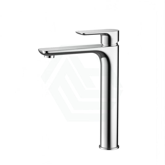 Solid Brass Chrome Tall Basin Mixer Tap Bathroom Mixers