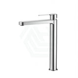 Solid Brass Chrome Tall Basin Mixer Tap Vanity For Bathroom Mixers