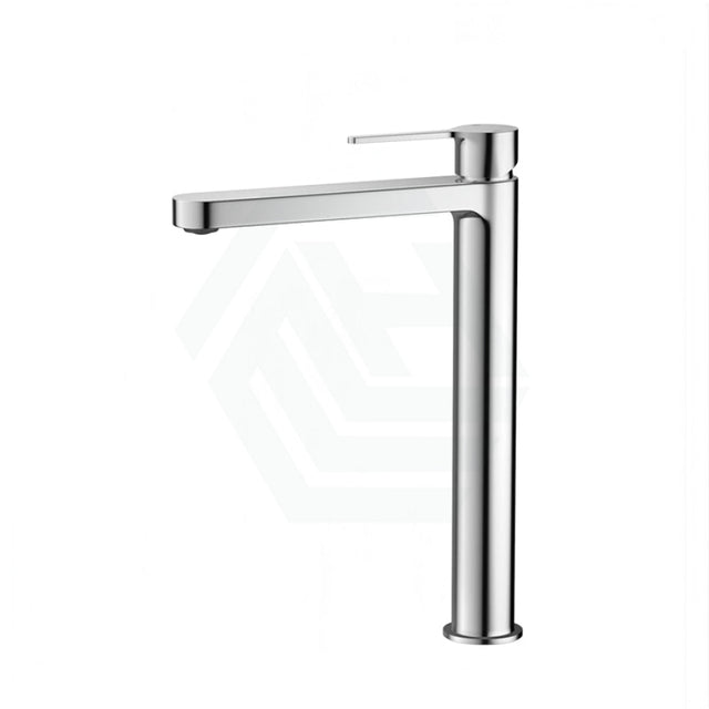 Solid Brass Chrome Tall Basin Mixer Tap Vanity For Bathroom Mixers