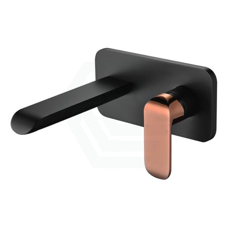 Wall Mixer With Spout Solid Brass Matt Black Rose Gold