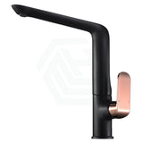 Black Rose Gold Kitchen Sink Mixer Tap