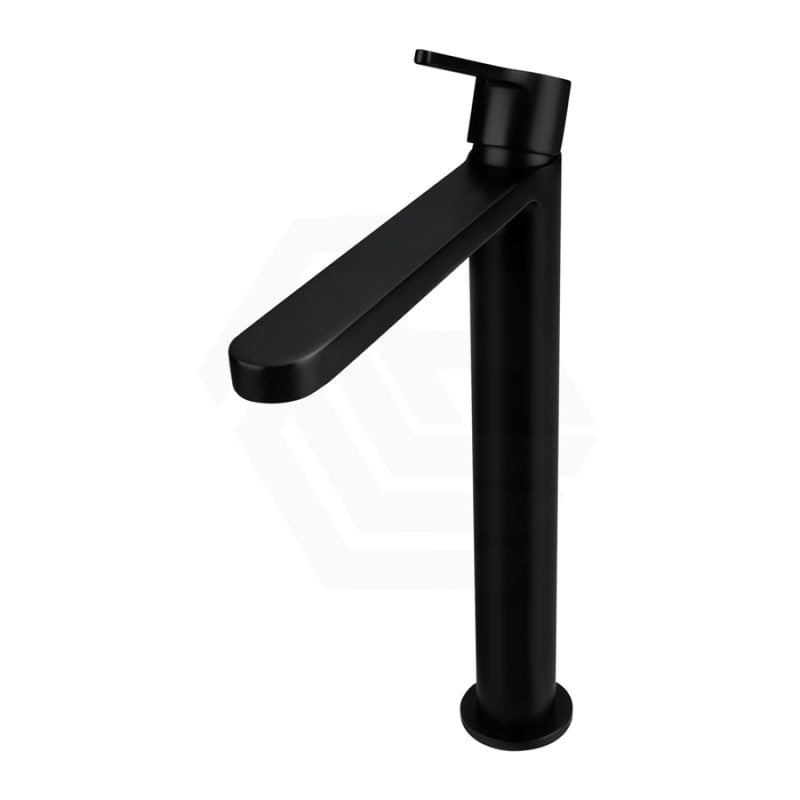 Solid Brass Matt Black Tall Basin Mixer Tap Vanity For Bathroom Mixers