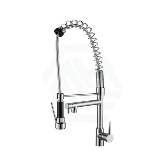 Spring Brass Chrome 360 Swivel Double Spout Kitchen Sink Mixer Tap Mixers