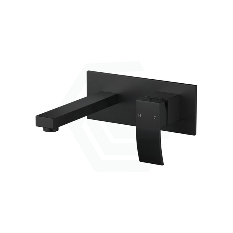 Omar Black Bathtub/Basin Wall Mixer With Spout Mounted Mixers