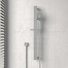 Square Chrome Sliding Shower Rail With 3 Mode Handheld Set