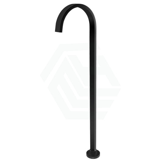 Square Floor Mounted Bath Mixer Matt Black