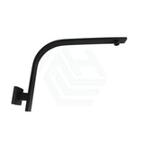 Square Gooseneck Wall Shower Arm Matt Black