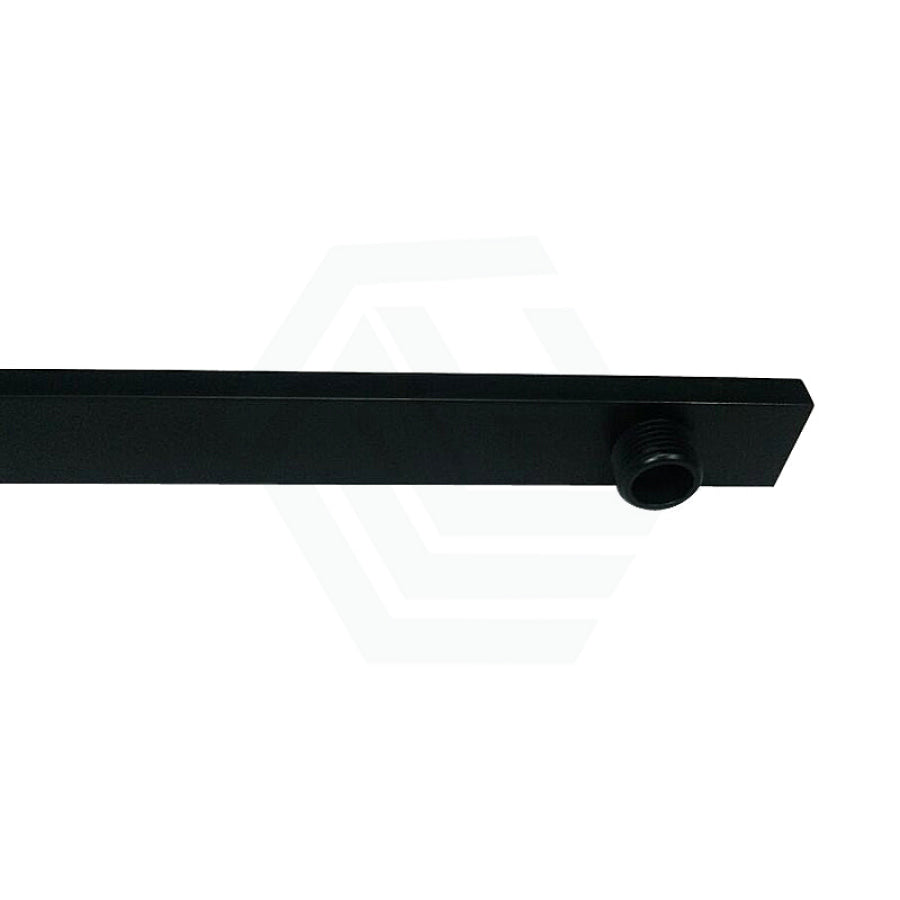 Square Gooseneck Wall Shower Arm Matt Black