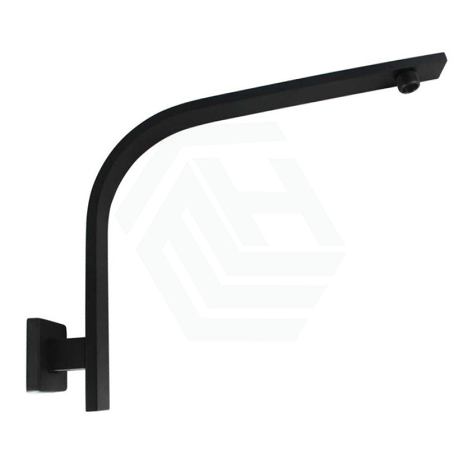 Square Gooseneck Wall Shower Arm Matt Black