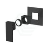 Square Matt Black Shower/Bath Wall Mixer Dress Kit Only