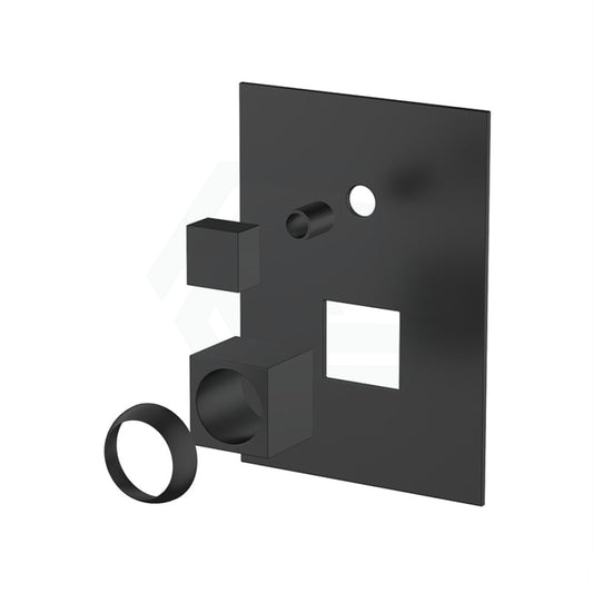 Square Matt Black Shower Wall Mixer Diverter Kit Only Tap Accessories