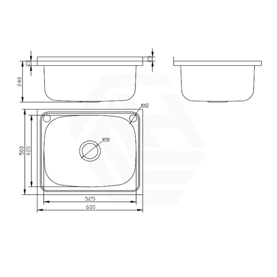 Stainless Steel Cleaners Sink With Freestanding Legs Commercial Sinks