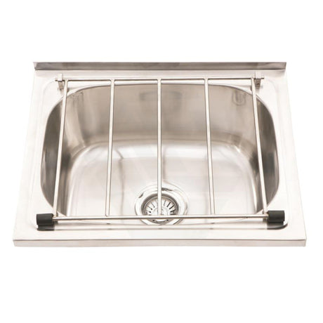 Cleaners Sink With Wall Brackets And Grate Commercial Sinks