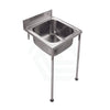Stainless Steel Cleaners Sink With Wall Mount Legs Commercial Sinks