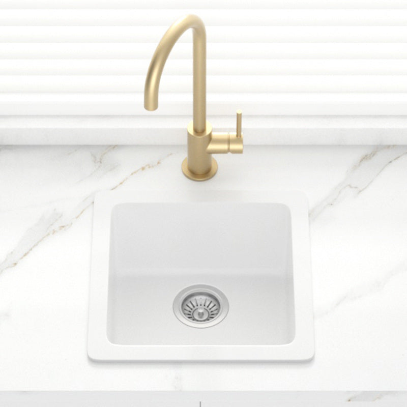 Granite Kitchen Sink Single Bowl 422mm White