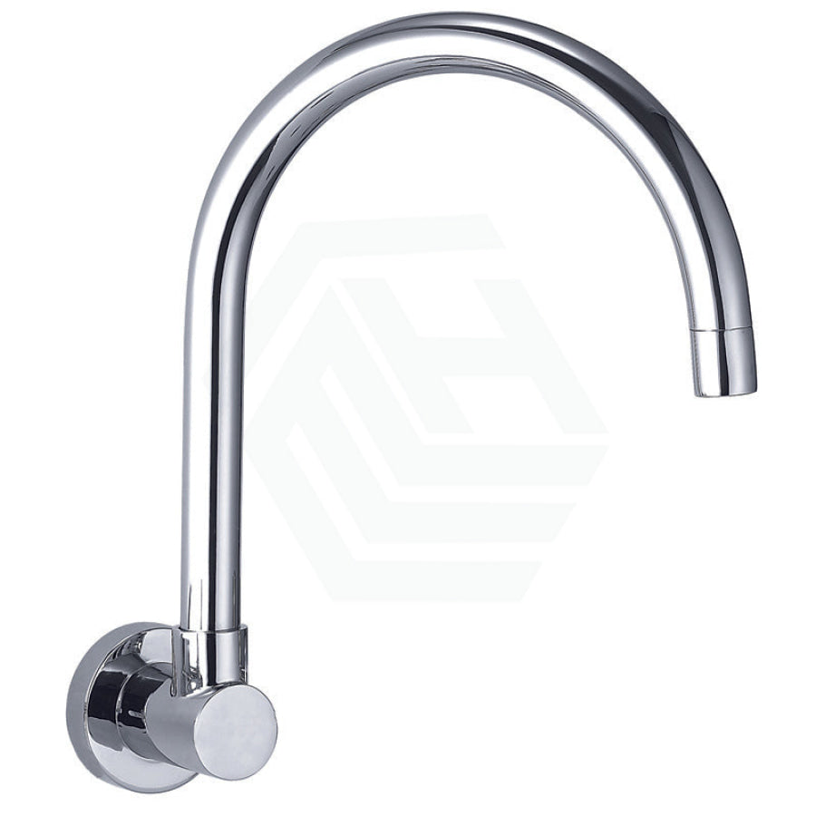 Swivel Brass Wall Mounted Bath Spout Chrome