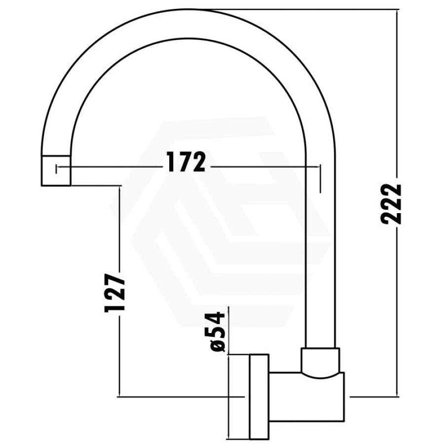 Swivel Wall Spout Water Chrome Bathroom Products