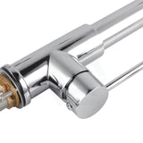 Tall Spring 360° Swivel Chrome Pull Out Kitchen Sink Mixer Tap Solid Brass Products