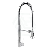 Tall Spring 360° Swivel Chrome Pull Out Kitchen Sink Mixer Tap Solid Brass Products