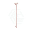 Thermogroup 900Mm Dusty Pink Straight Round Vertical Single Heated Towel Rail Rails