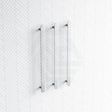 Thermogroup 12V 900Mm Flat Pill Vertical 3 Single Heated Towel Rails Polished Stainless Steel