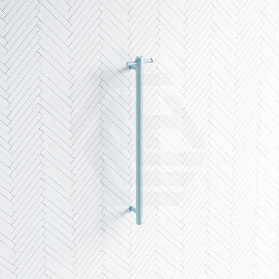 Thermogroup 12V 900Mm Horizon Blue Straight Round Vertical Single Heated Towel Rail Rails