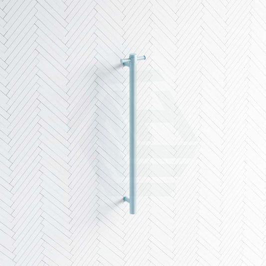 Thermogroup 12V 900Mm Horizon Blue Straight Round Vertical Single Heated Towel Rail Rails