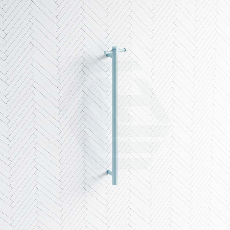 Thermogroup 12V 900Mm Horizon Blue Straight Round Vertical Single Heated Towel Rail Rails