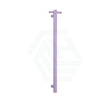 Thermogroup 900Mm Lilac Satin Straight Round Vertical Single Heated Towel Rail Rails