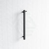 Thermogroup 12V 900Mm Matt Black Square Vertical Single Bar Heated Towel Rail Rails