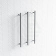 Thermogroup 12V 900Mm Straight Round Vertical 3 Single Heated Towel Rails Polished Stainless Steel