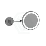 Thermogroup 200Mm Exposed Plugin Led Makeup Mirror 8X Magnifier Chrome Round Led Mirrors